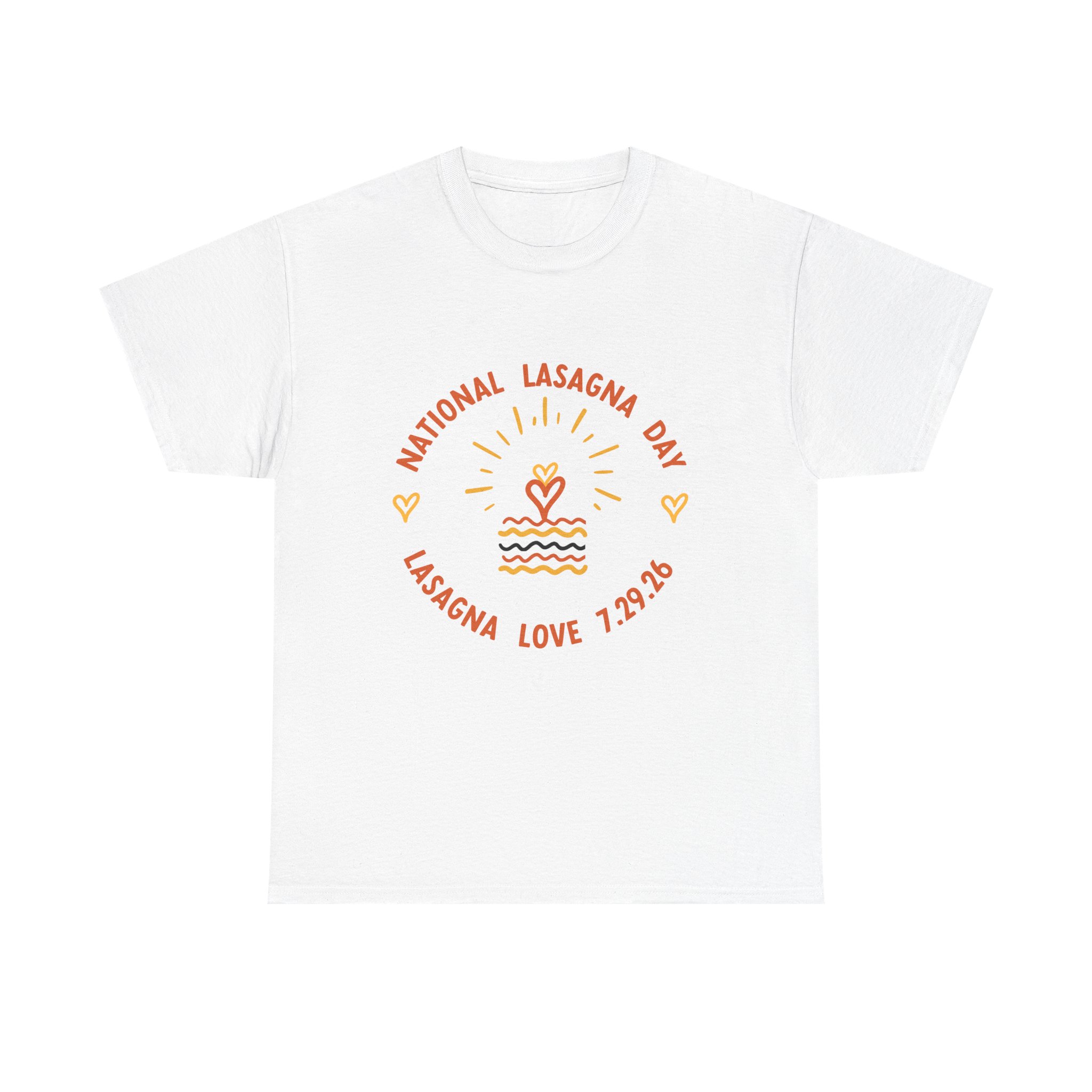 Unisex National Lasagna Day Heavy Cotton Tee - Image 2