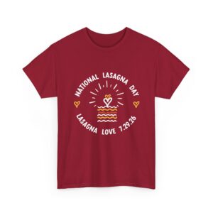 Unisex National Lasagna Day Heavy Cotton Tee