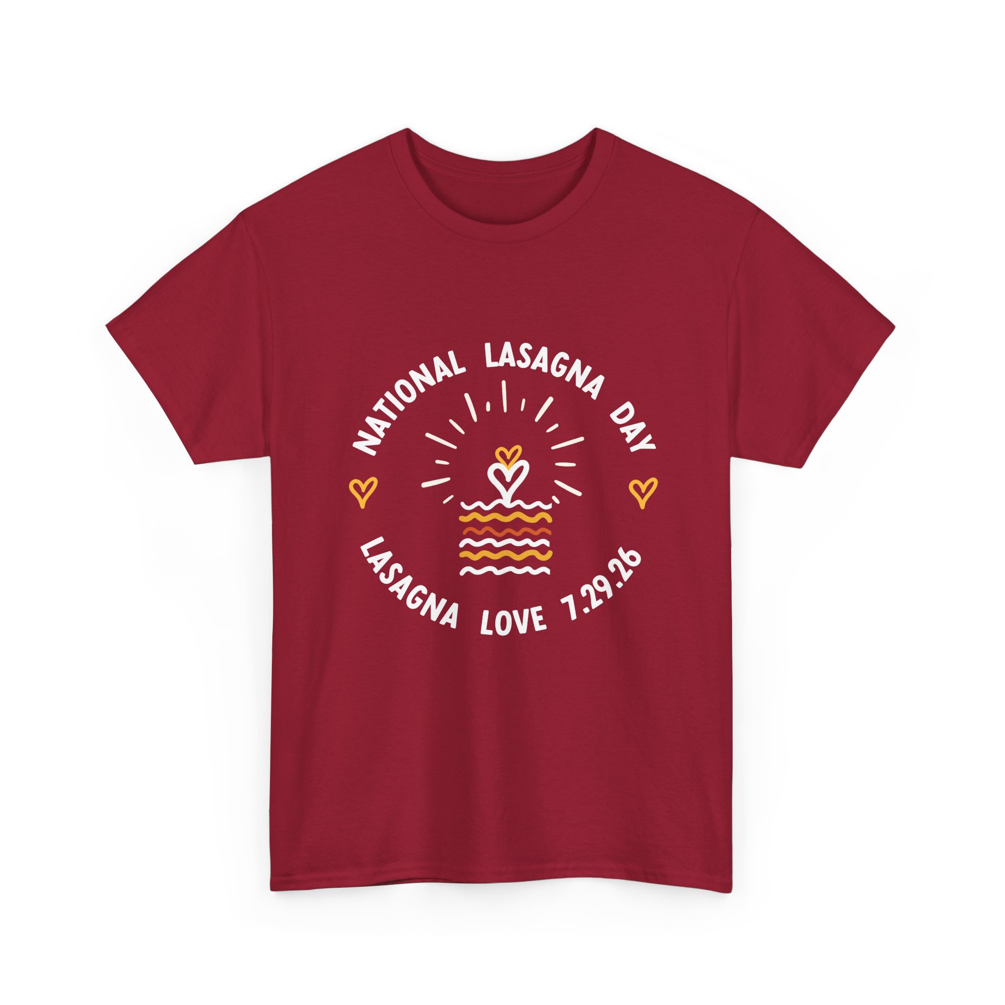 Unisex National Lasagna Day Heavy Cotton Tee