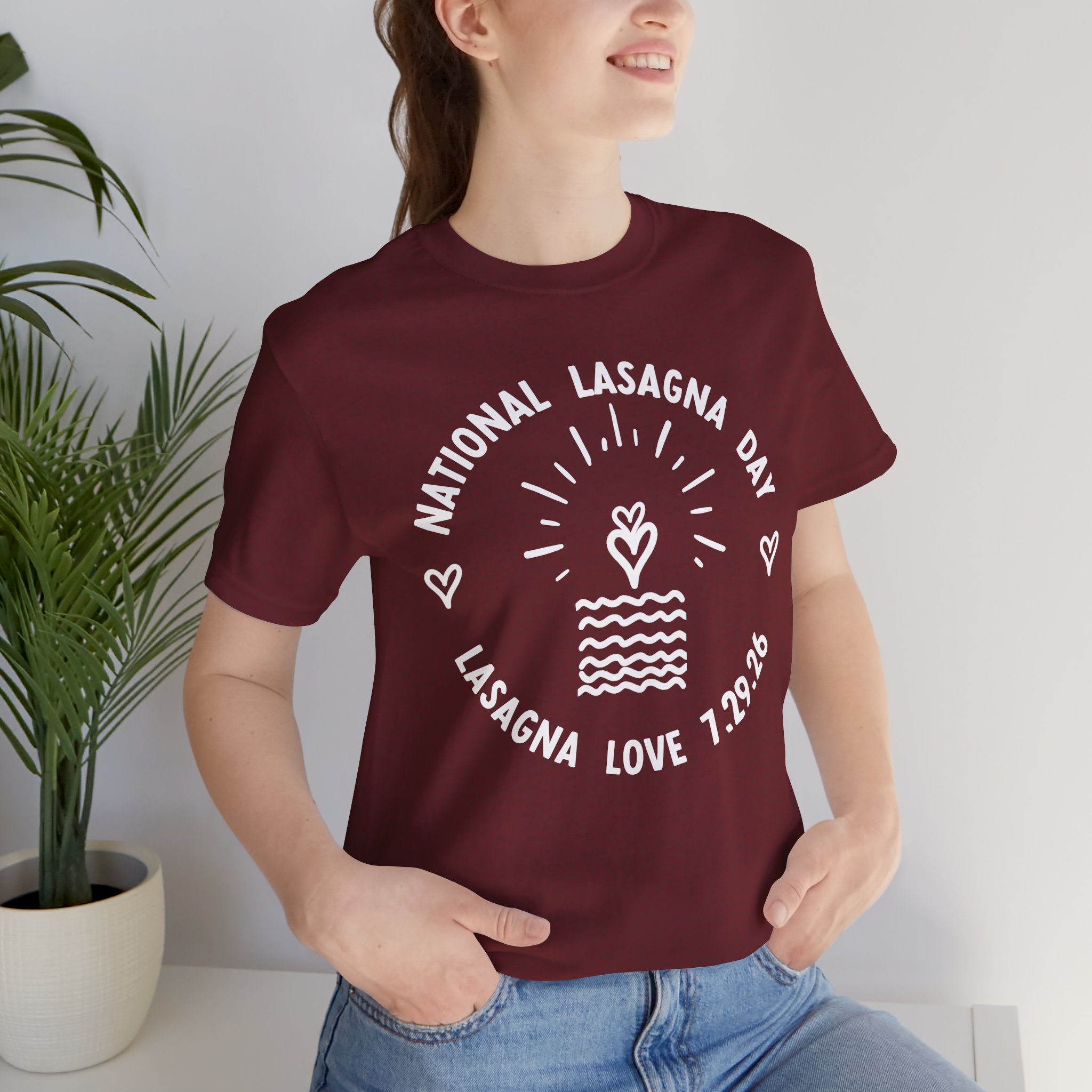 ❤️ National Lasagna Day 2026 Unisex Celebration Tee 🍝