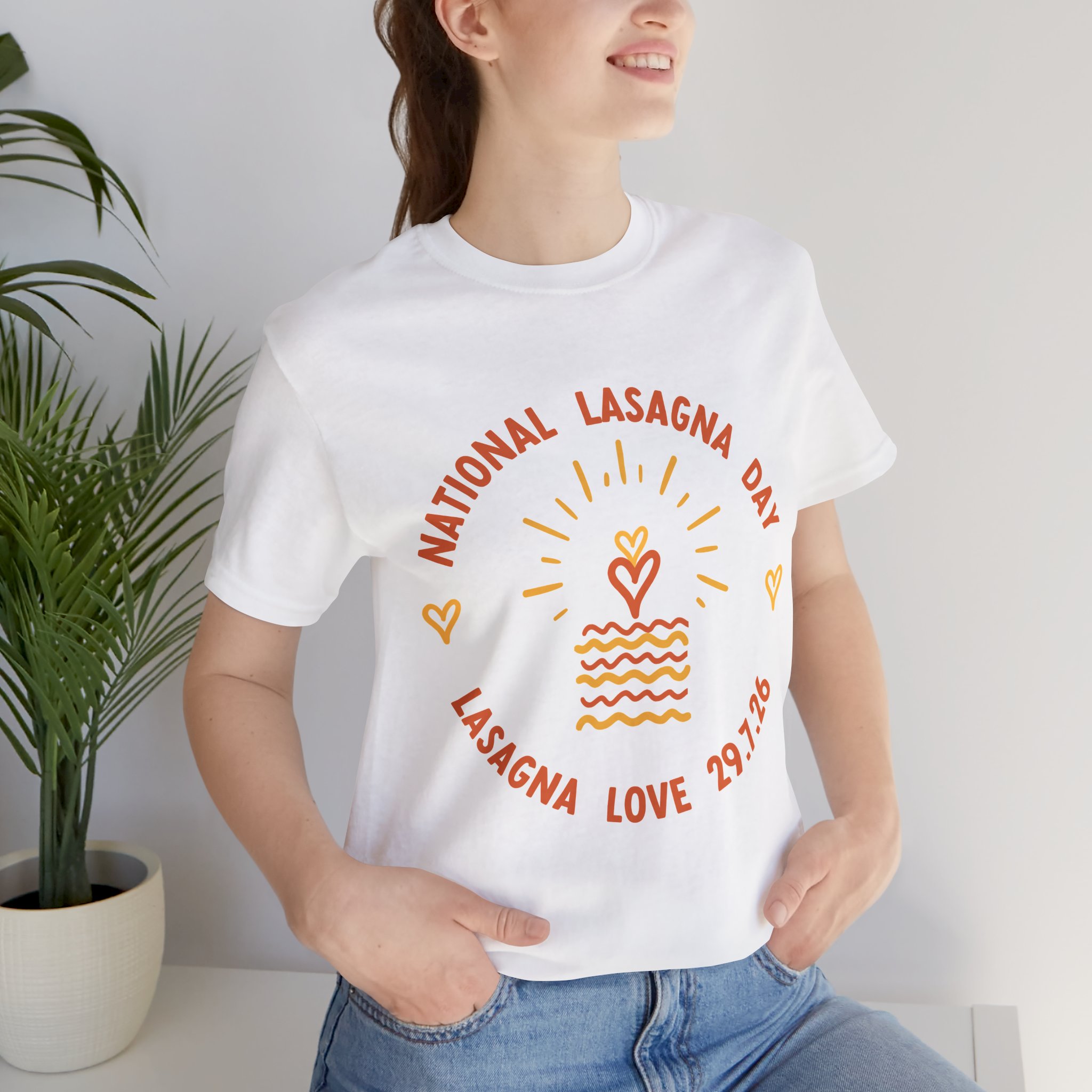🇦🇺 National Lasagna Day 2026 Unisex Celebration White Tee | Australia Residents ❤️