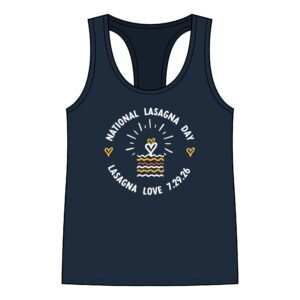❤️National Lasagna Day Racerback Tank — Lasagna Love 7.29.26 Celebration Top