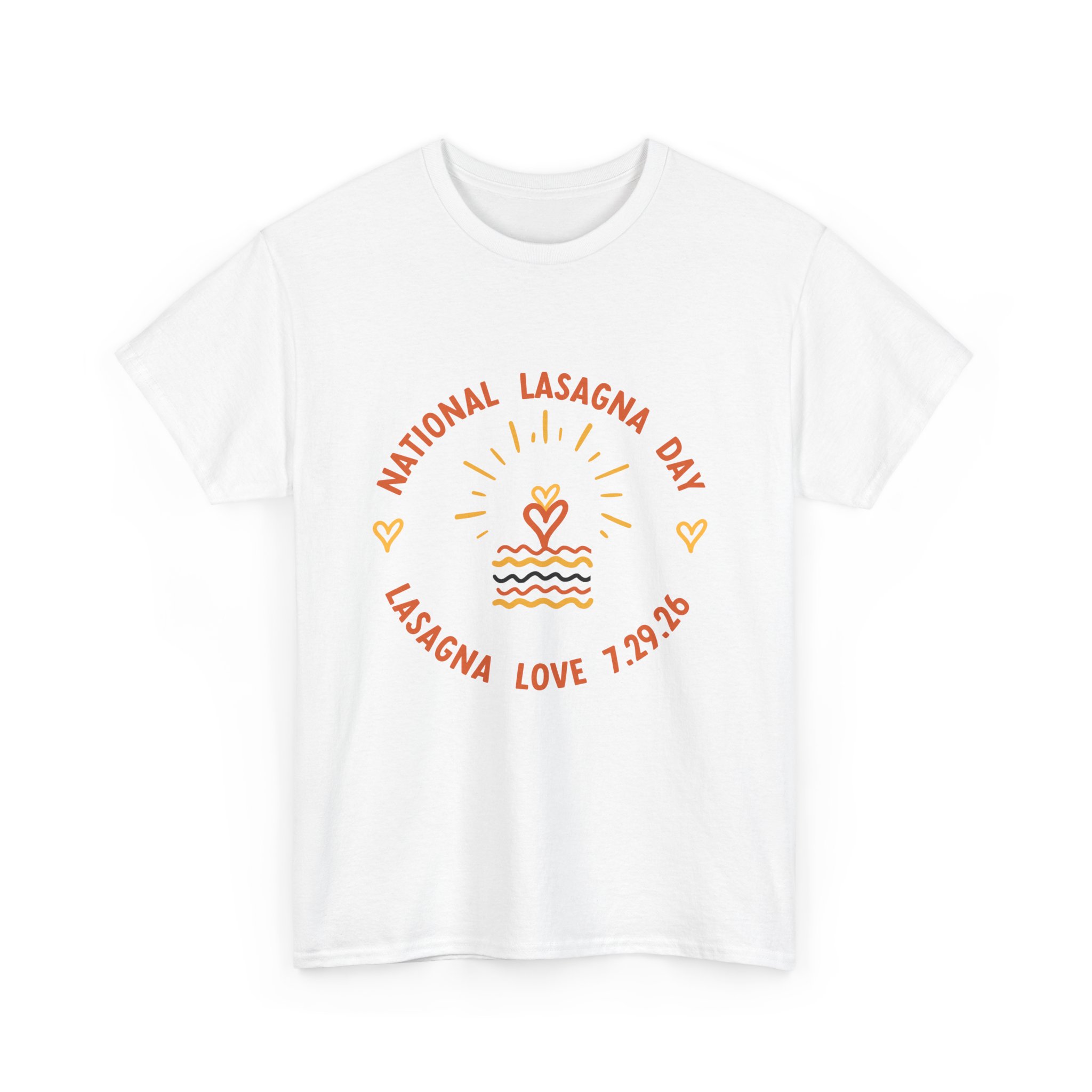 Unisex National Lasagna Day Heavy Cotton Tee