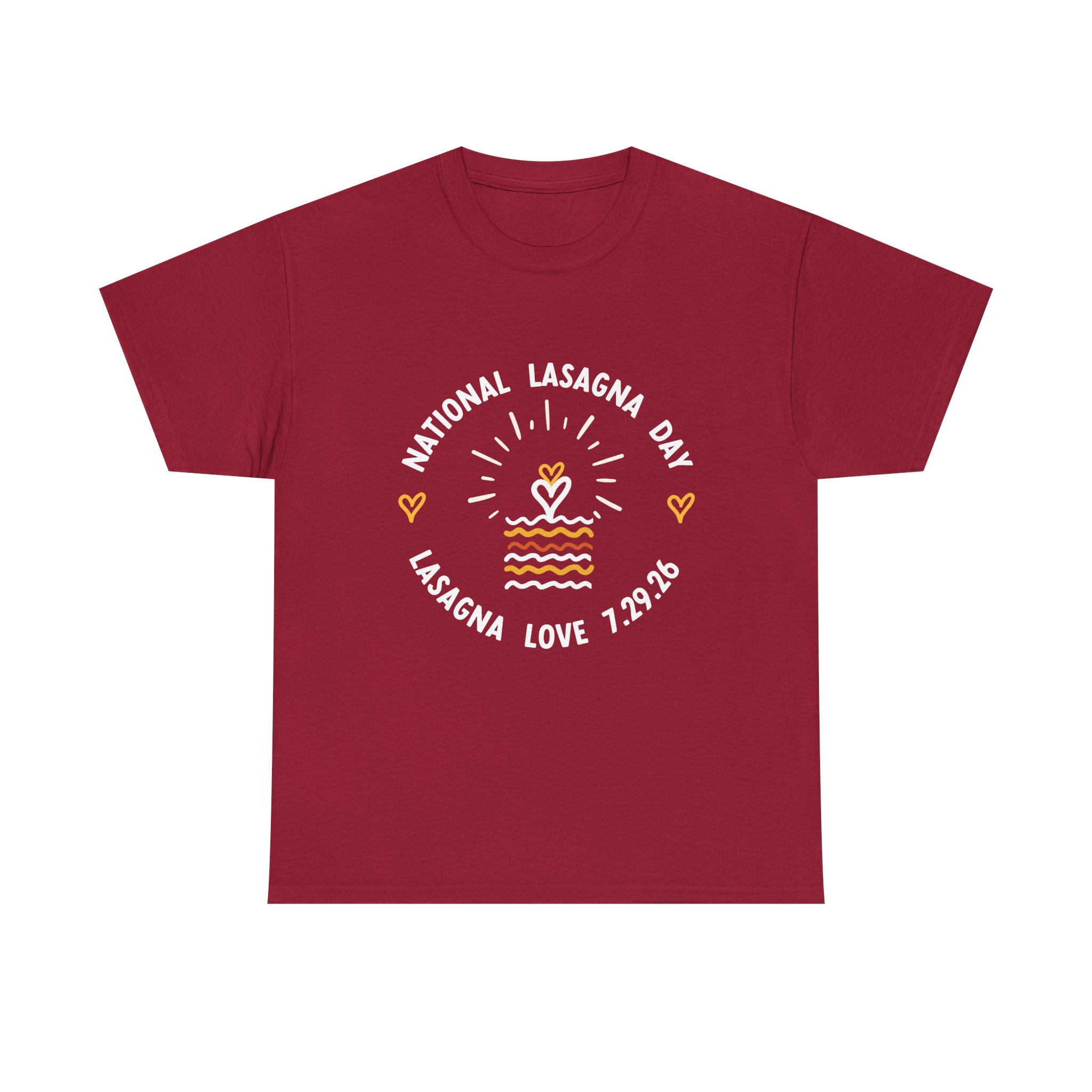 Unisex National Lasagna Day Heavy Cotton Tee - Image 2