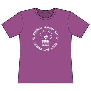 Women's Relaxed Fit National Lasagna Day Tee — "Lasagna Love"