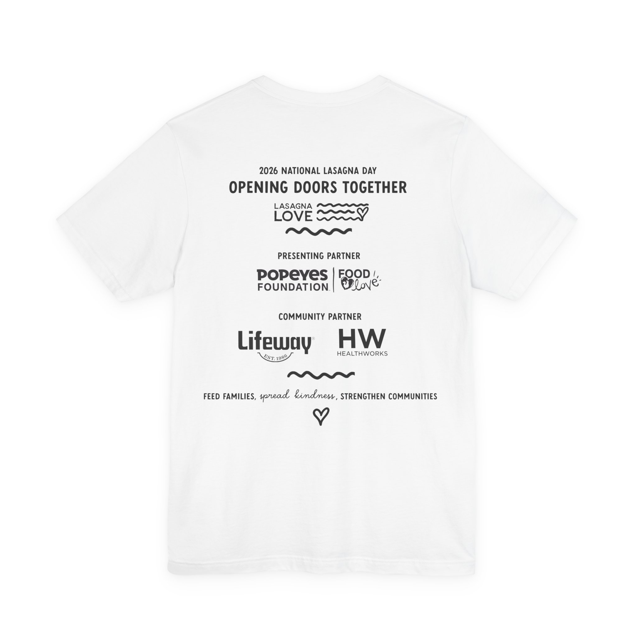 🇦🇺 National Lasagna Day 2026 Unisex Celebration White Tee | Australia Residents ❤️ - Image 3