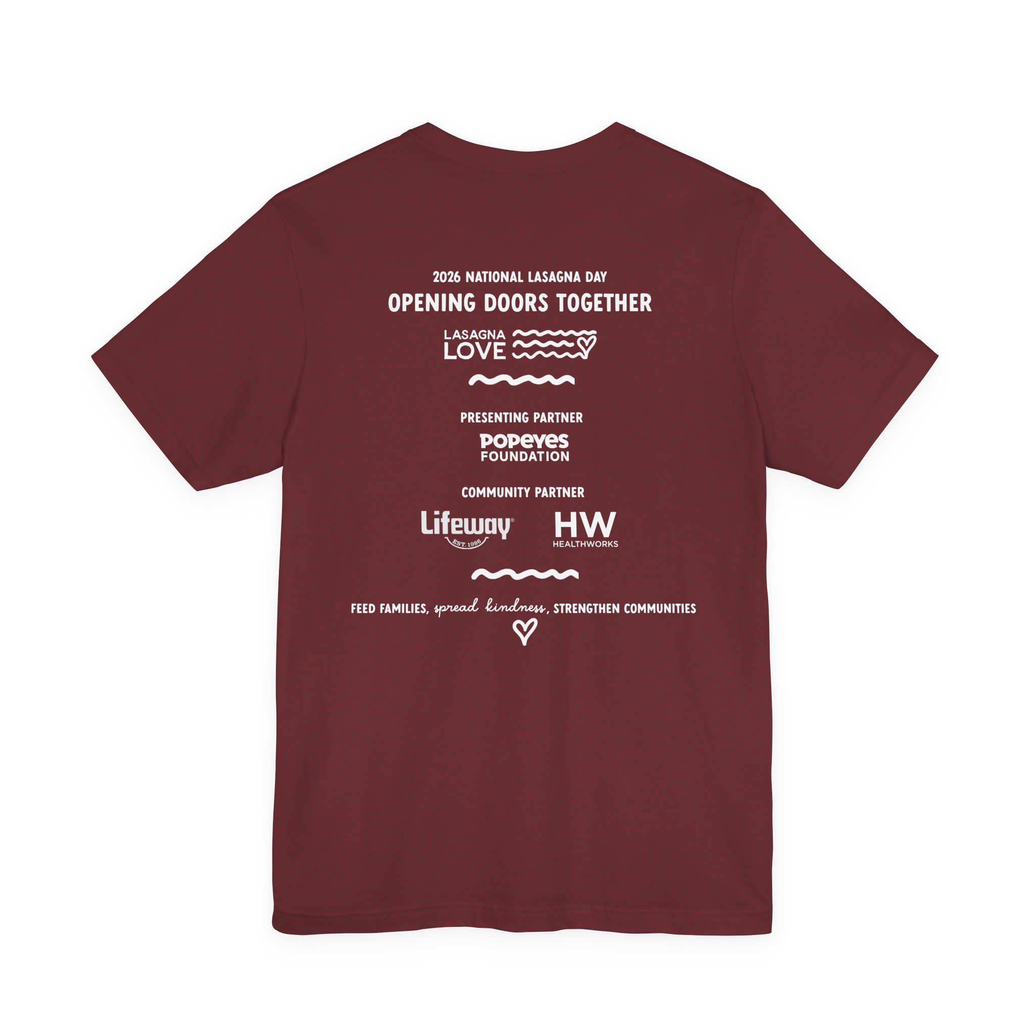 ❤️ National Lasagna Day 2026 Unisex Celebration Tee 🍝 - Image 3