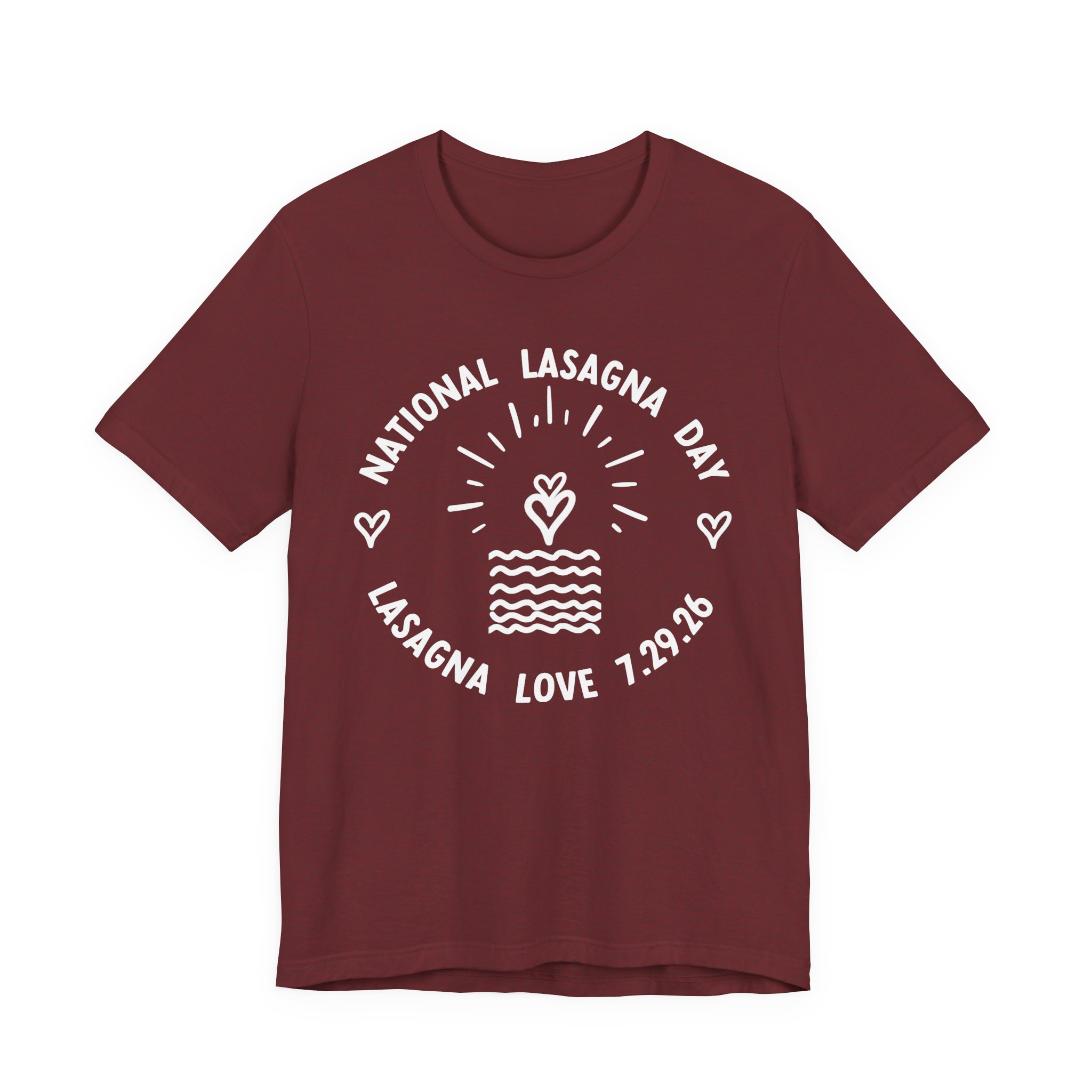 ❤️ National Lasagna Day 2026 Unisex Celebration Tee 🍝 - Image 2