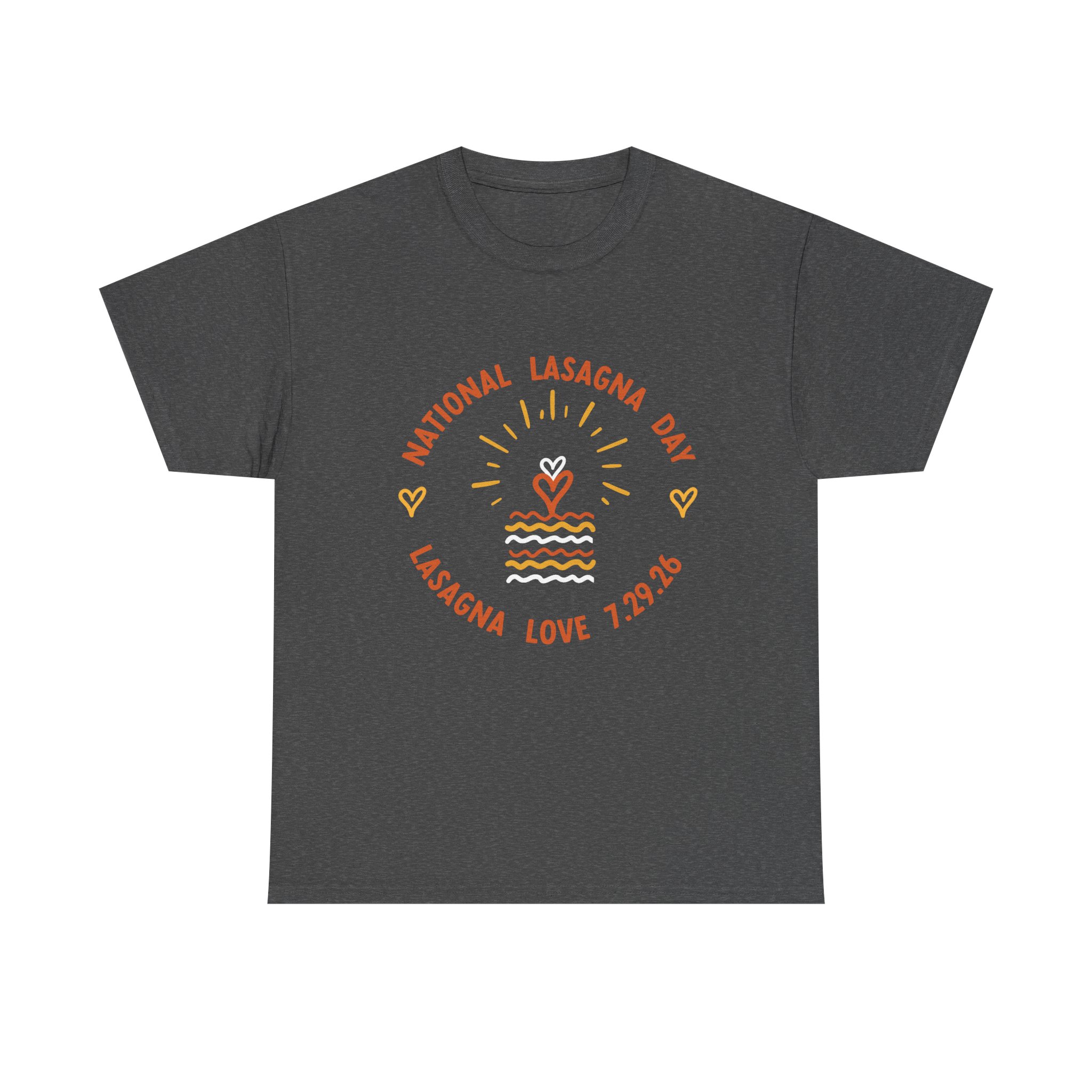 Unisex National Lasagna Day Heavy Cotton Tee - Image 2