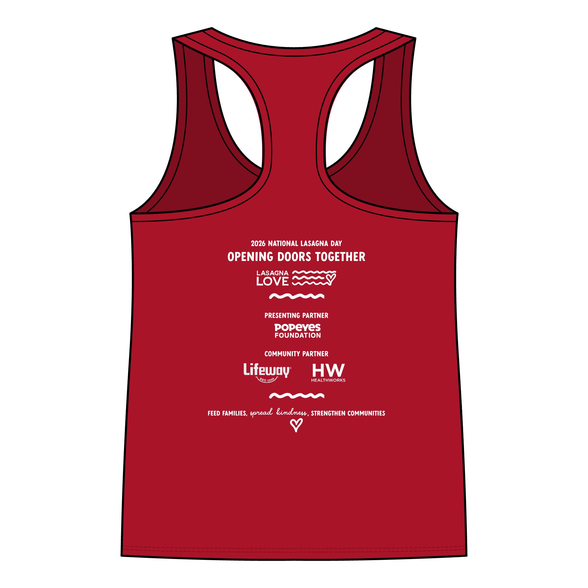 ❤️National Lasagna Day Racerback Tank — Lasagna Love 7.29.26 Celebration Top - Image 6