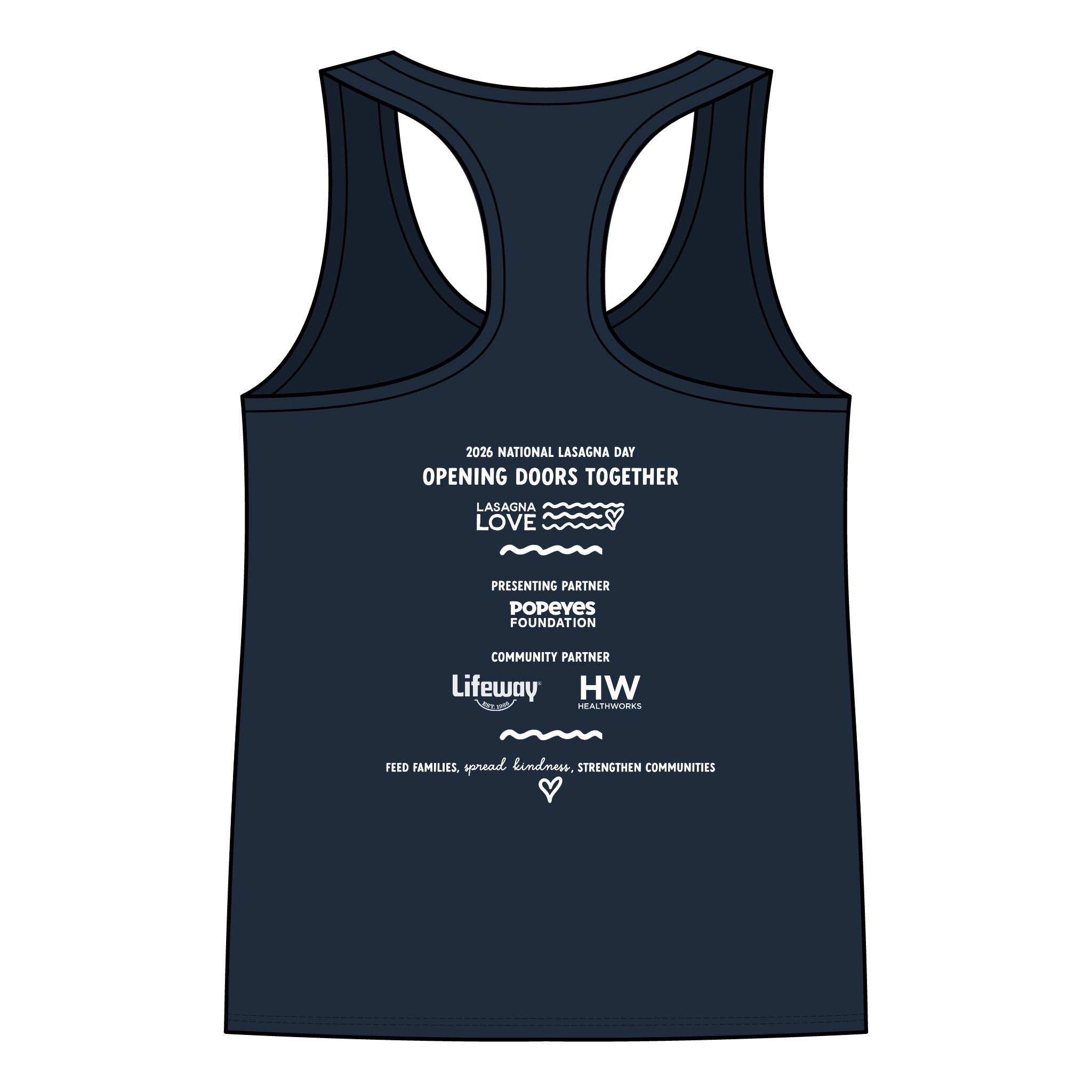 ❤️National Lasagna Day Racerback Tank — Lasagna Love 7.29.26 Celebration Top - Image 2