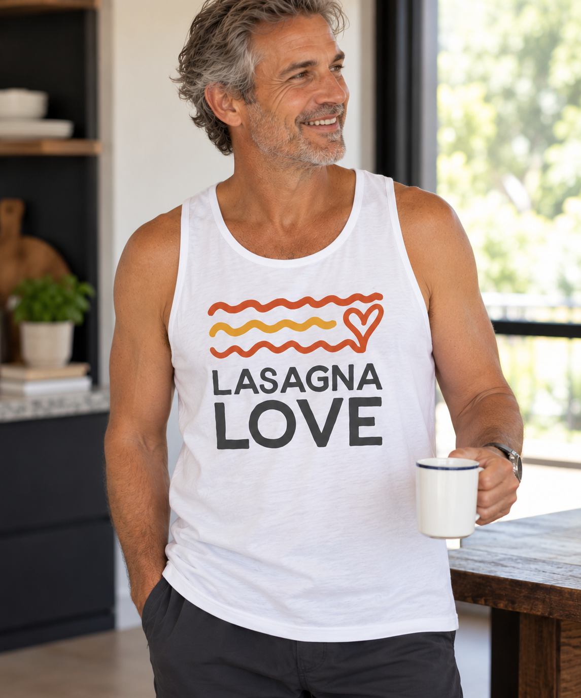 Lasagna Love Unisex Jersey Tank ❤️ - Image 3