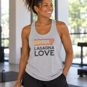 Lasagna Love Unisex Jersey Tank ❤️