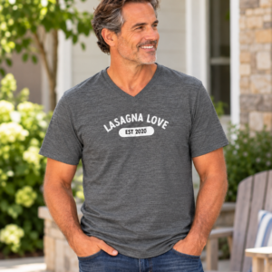 Lasagna Love Est. 2020 Vintage Unisex V-Neck T-Shirt